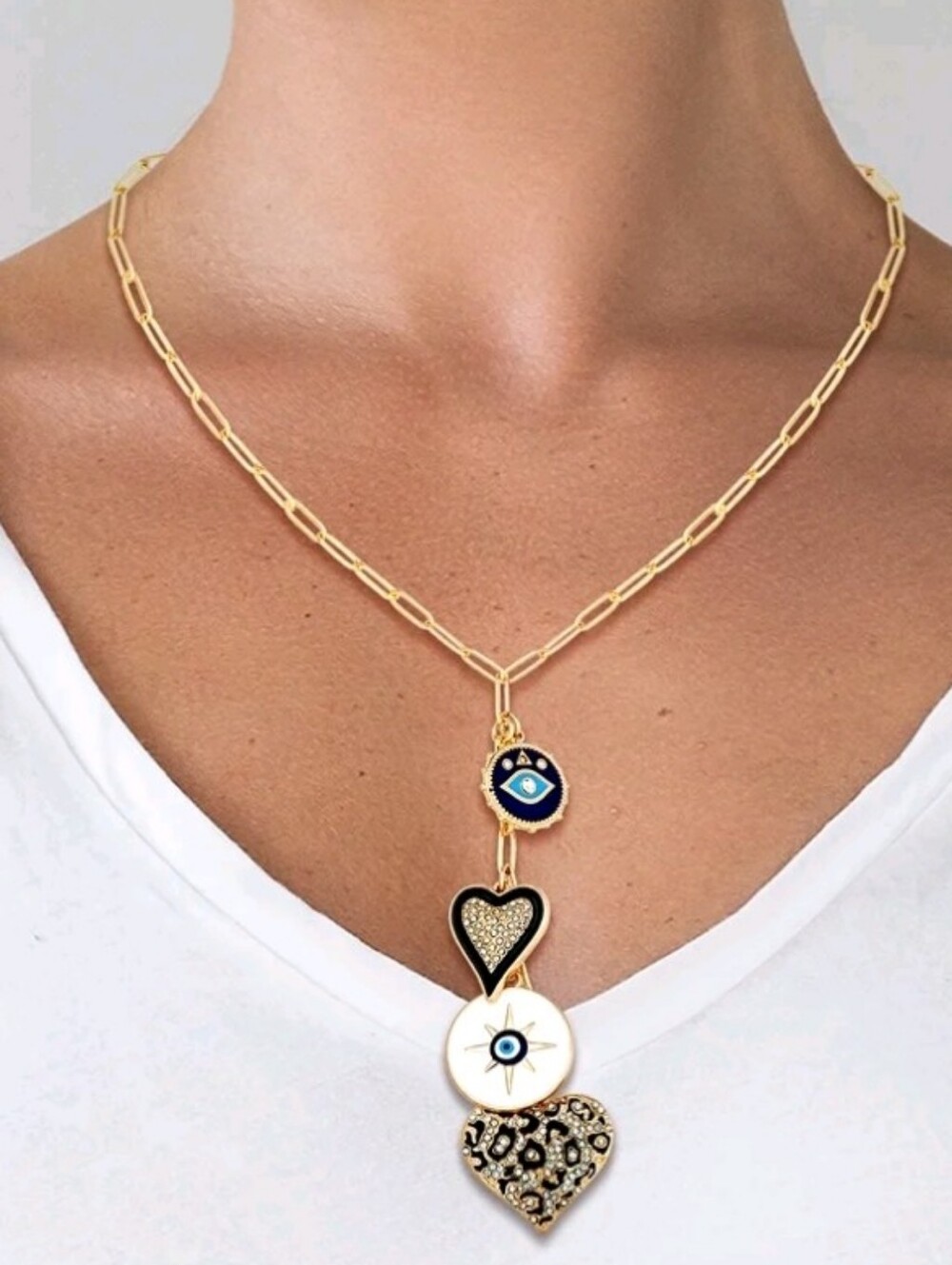 Jessica Simpson Women’s Charm Y Necklace